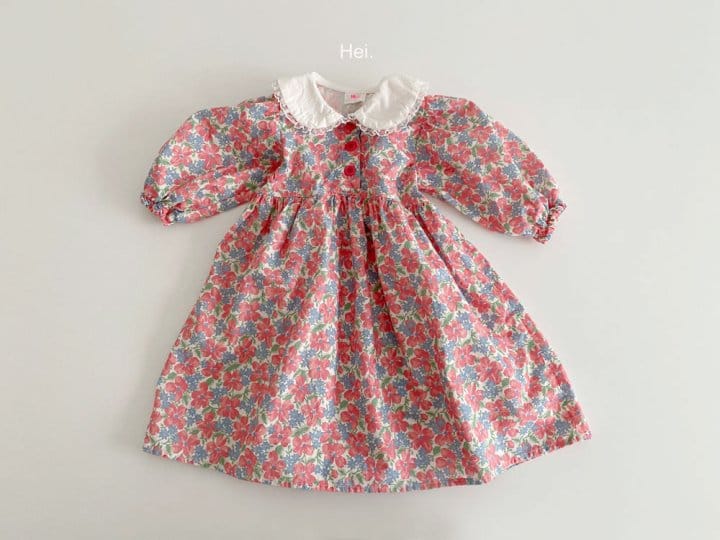 Hei - Korean Children Fashion - #Kfashion4kids - Floral One-piece - 3