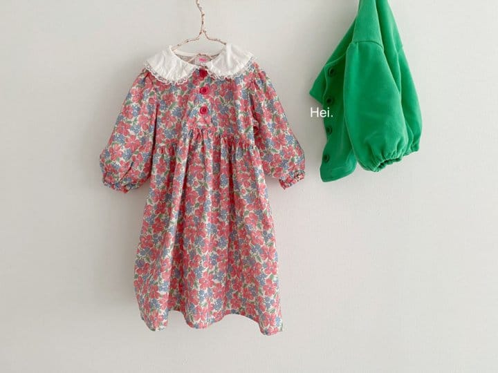 Hei - Korean Children Fashion - #kidsstore - Floral One-piece