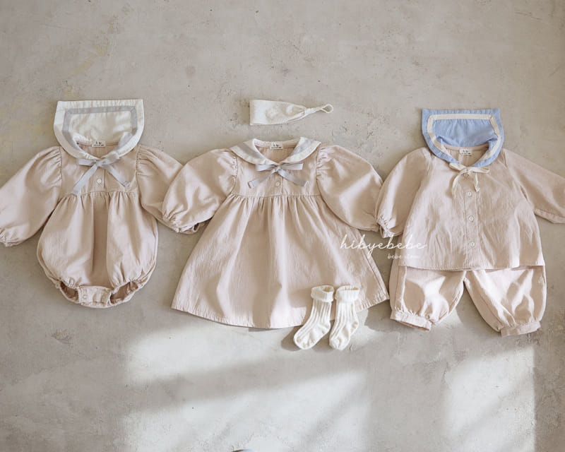 Hi Byebebe - Korean Baby Fashion - #babygirlfashion - Lemain Collar Top Bottom Set - 10