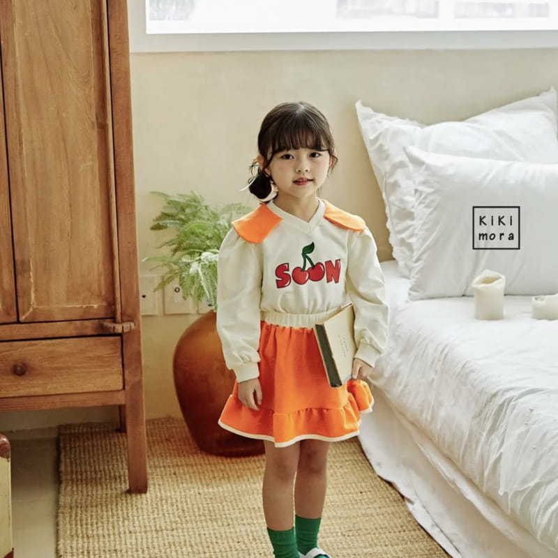 Kikimora - Korean Children Fashion - #littlefashionista - Collar Cherry Tee