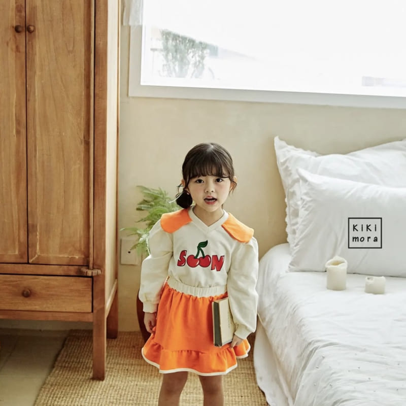 Kikimora - Korean Children Fashion - #magicofchildhood - Collar Cherry Tee - 2