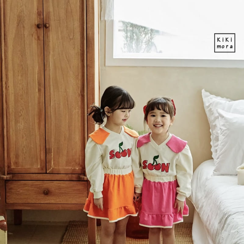 Kikimora - Korean Children Fashion - #minifashionista - Collar Cherry Tee - 3