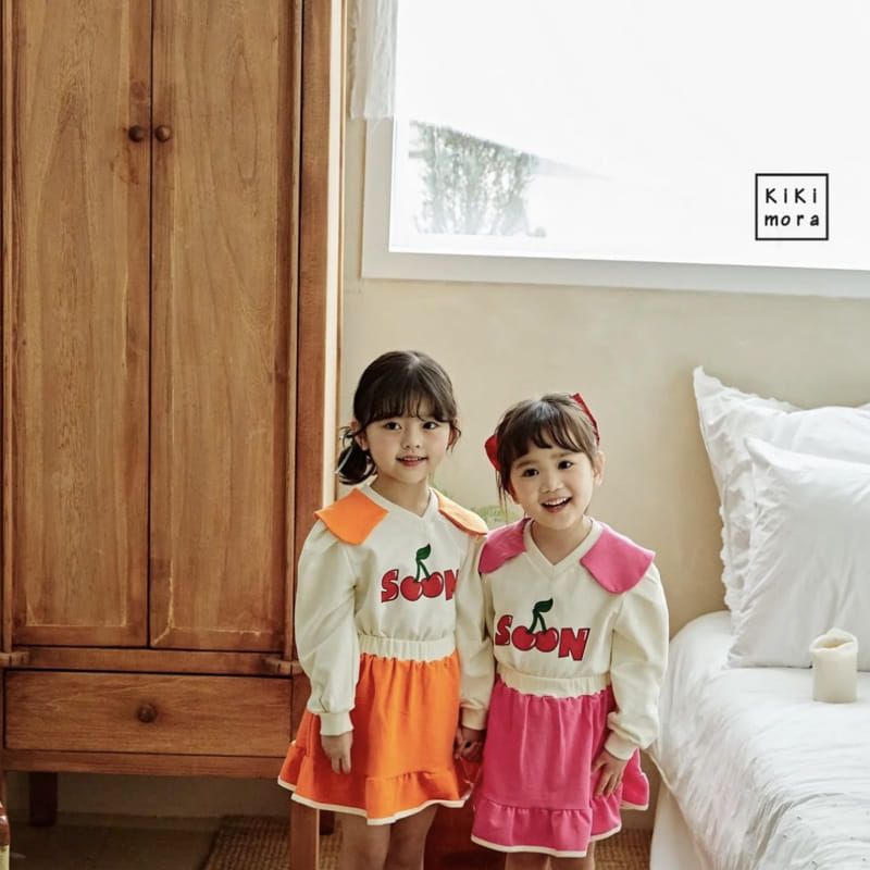 Kikimora - Korean Children Fashion - #minifashionista - Collar Cherry Tee - 4