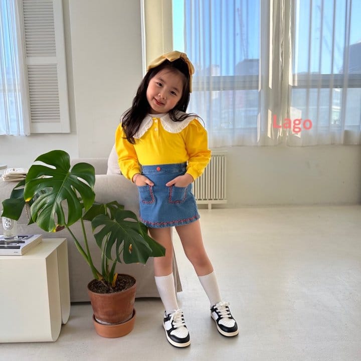 Lago - Korean Children Fashion - #childofig - Lover Collar Tee - 12