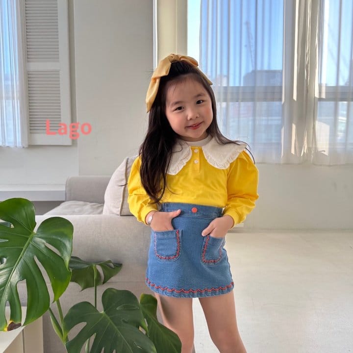 Lago - Korean Children Fashion - #minifashionista - Lover Collar Tee - 10