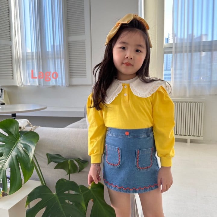 Lago - Korean Children Fashion - #prettylittlegirls - Lover Collar Tee - 11