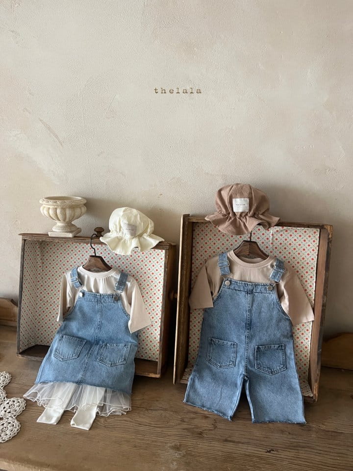 Lala - Korean Children Fashion - #Kfashion4kids - Paul Denim Overalls - 2