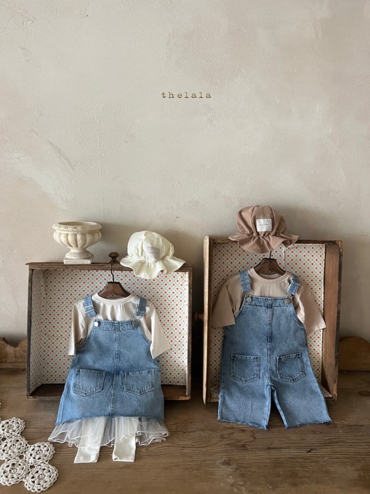 Lala - Korean Children Fashion - #kidzfashiontrend - Paul Denim Overalls