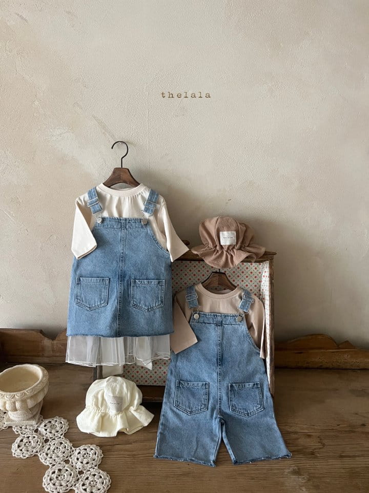 Lala - Korean Children Fashion - #littlefashionista - Paul Denim Overalls - 3