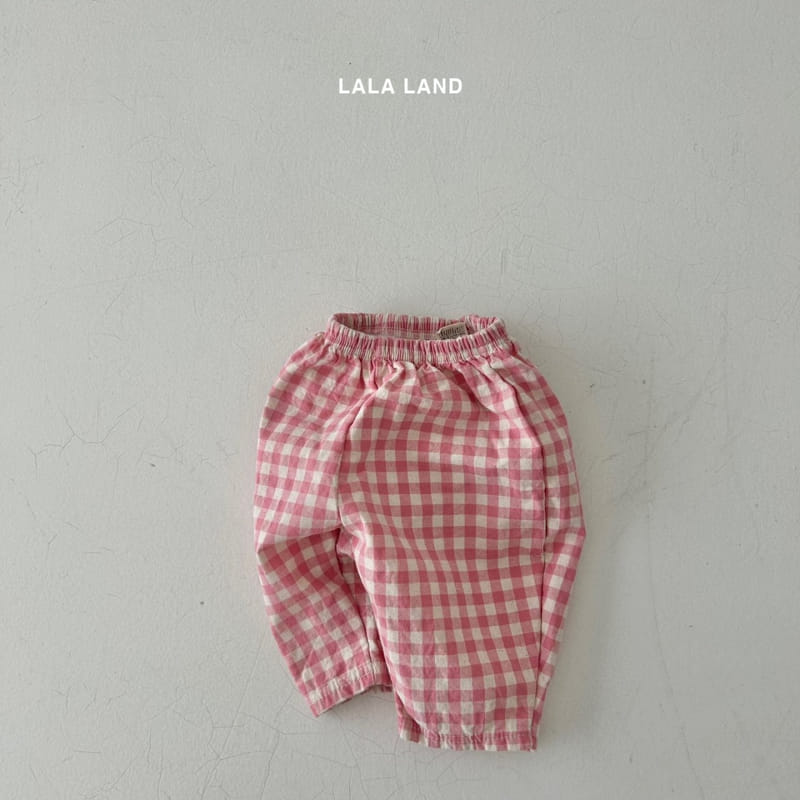 Lalaland - Korean Baby Fashion - #babyboutique - Bebe Check Pants - 5