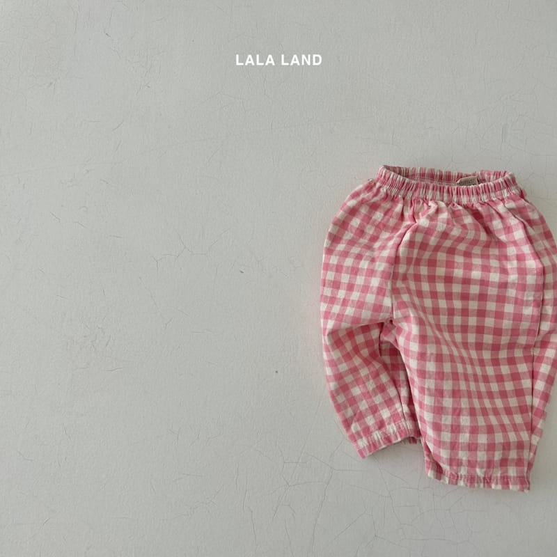 Lalaland - Korean Baby Fashion - #babyboutique - Bebe Check Pants - 6