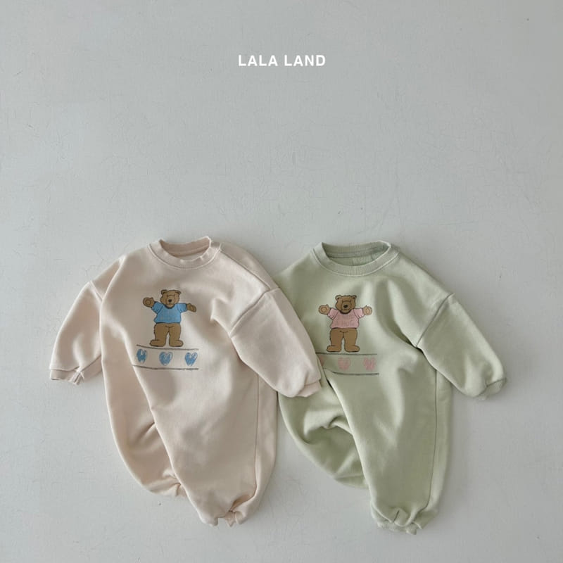 Lalaland - Korean Baby Fashion - #babyclothing - Bebe Hug Bear Bodysuit - 3