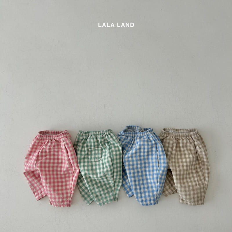 Lalaland - Korean Baby Fashion - #babyoutfit - Bebe Check Pants