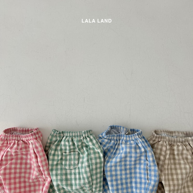 Lalaland - Korean Baby Fashion - #onlinebabyboutique - Bebe Check Pants - 4