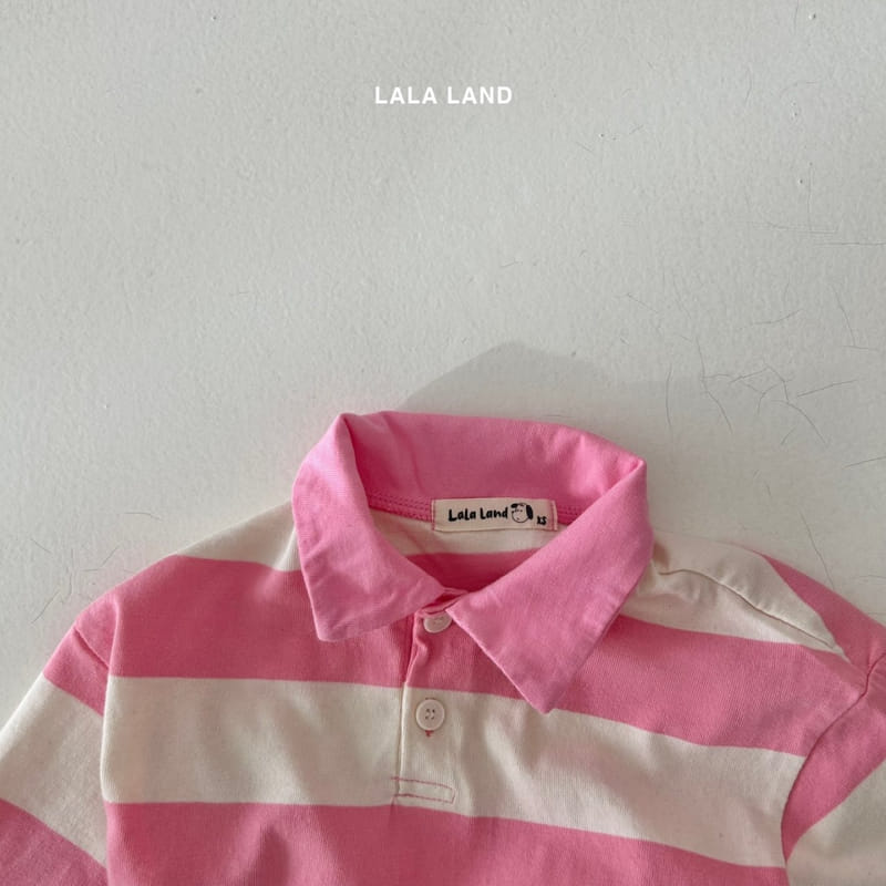 Lalaland - Korean Children Fashion - #Kfashion4kids - Rugby Collar Tee - 8