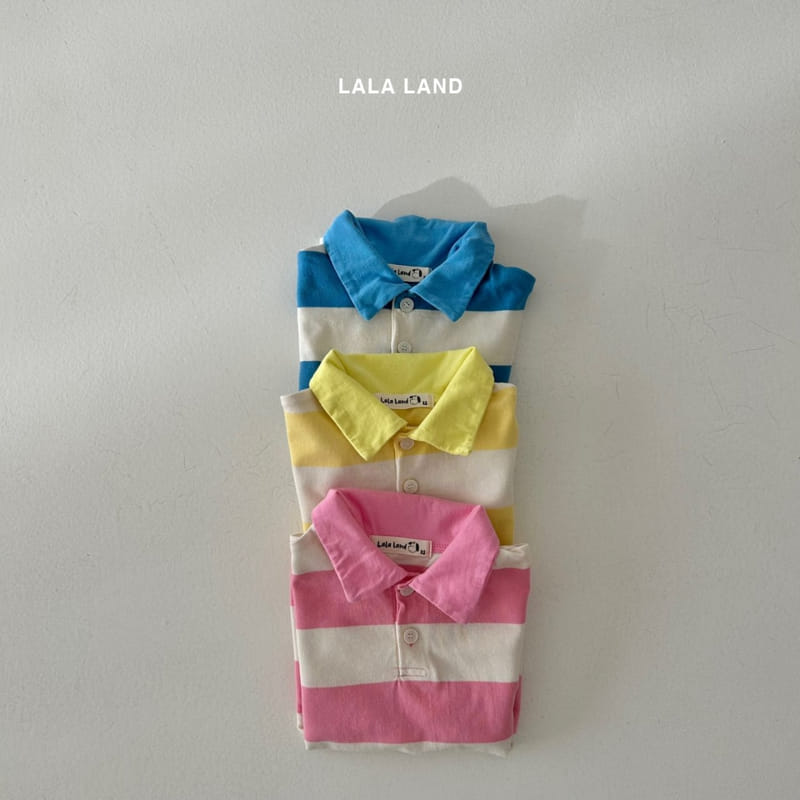 Lalaland - Korean Children Fashion - #childrensboutique - Rugby Collar Tee