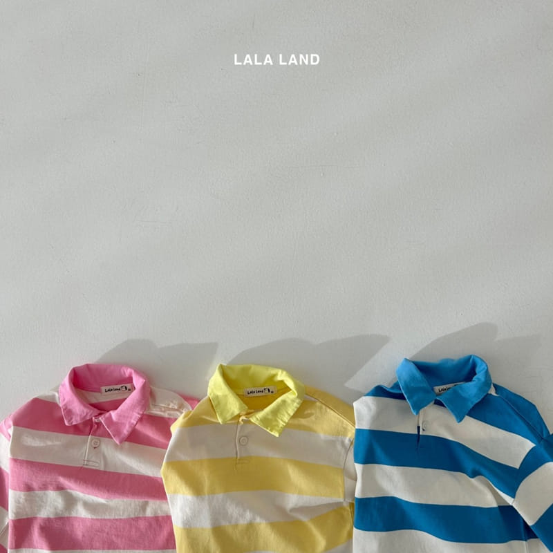 Lalaland - Korean Children Fashion - #discoveringself - Rugby Collar Tee - 4