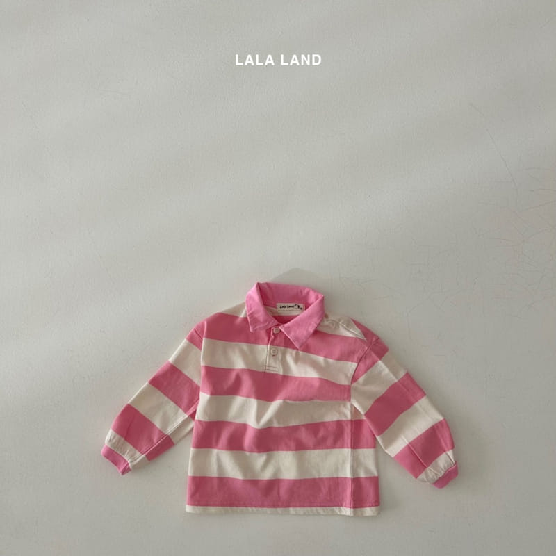 Lalaland - Korean Children Fashion - #kidsshorts - Rugby Collar Tee - 5