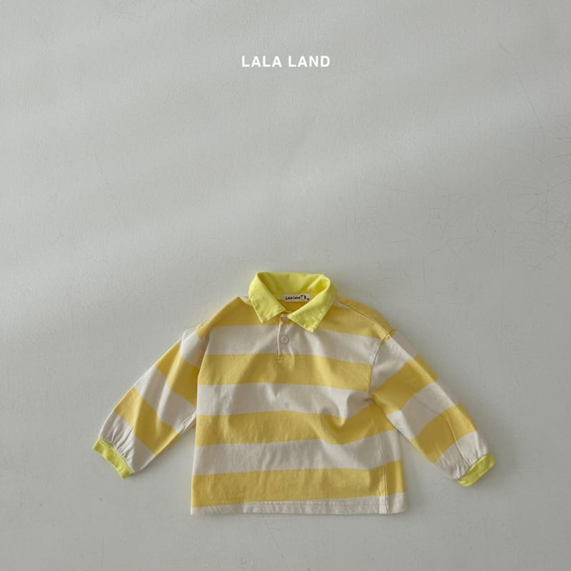 Lalaland - Korean Children Fashion - #littlefashionista - Rugby Collar Tee - 9