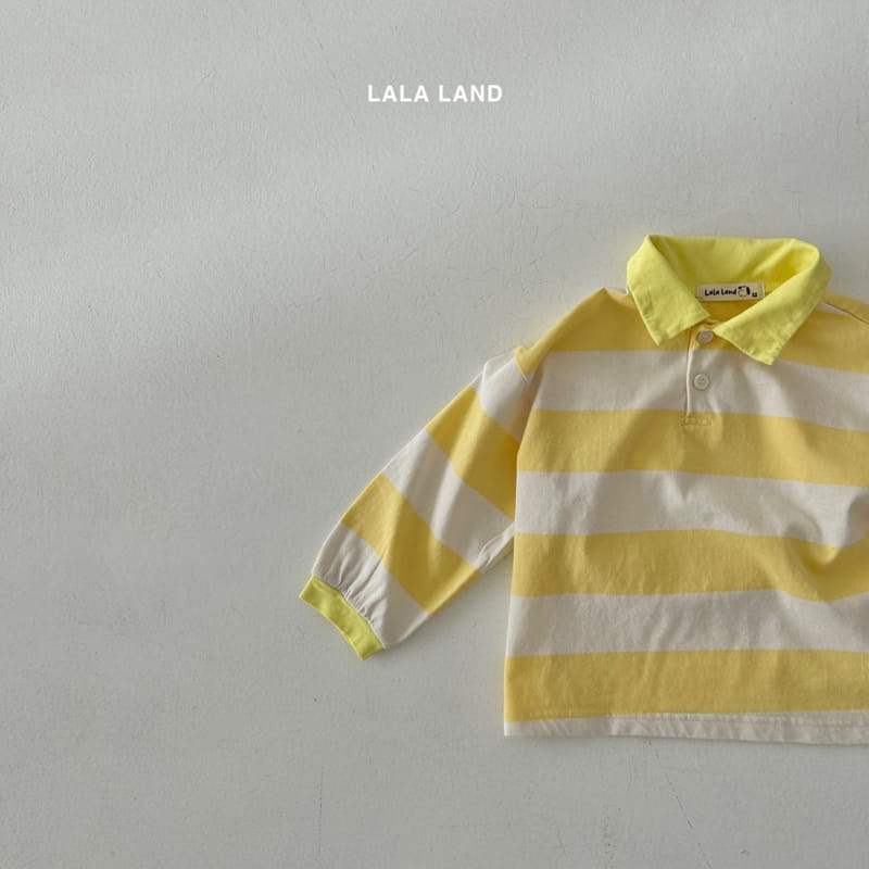 Lalaland - Korean Children Fashion - #minifashionista - Rugby Collar Tee - 11