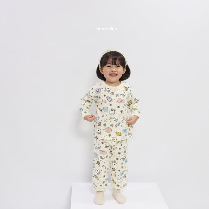 Lime & Blue - Korean Children Fashion - #Kfashion4kids - Candy Rabbit Easywear - 3