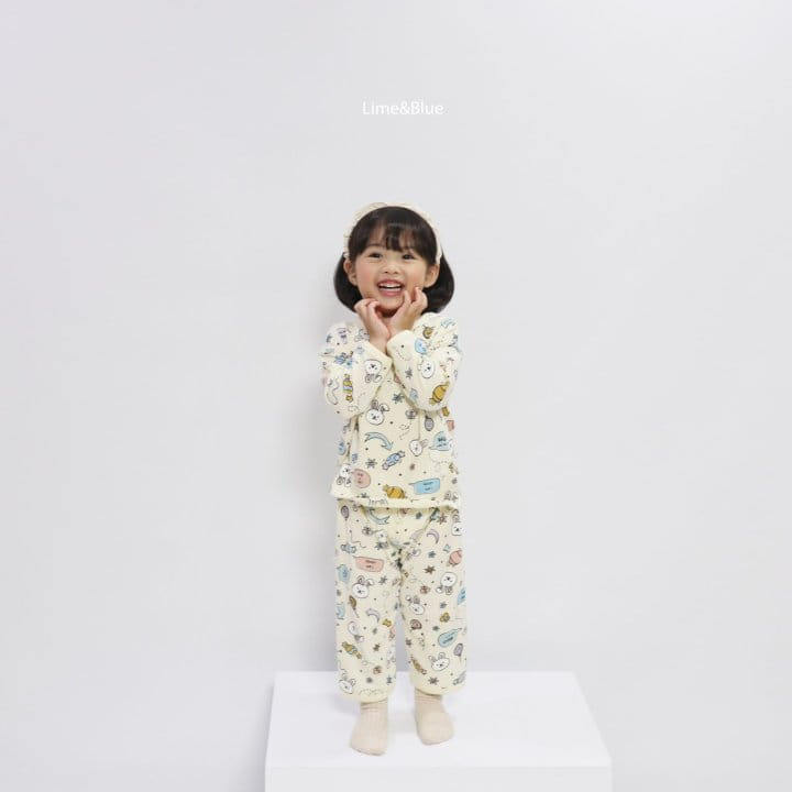 Lime & Blue - Korean Children Fashion - #kidzfashiontrend - Candy Rabbit Easywear - 2