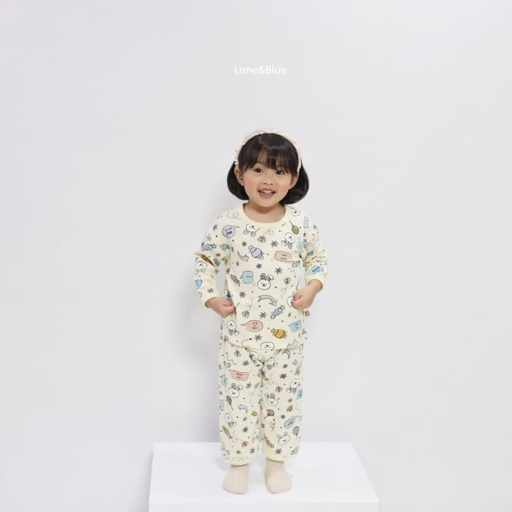 Lime & Blue - Korean Children Fashion - #Kfashion4kids - Candy Rabbit Easywear - 4