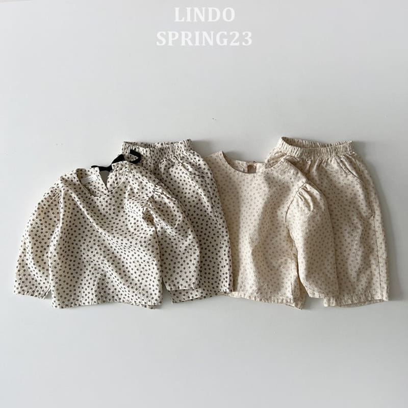 Lindo - Korean Children Fashion - #kidzfashiontrend - Lindo Love More Top Bottom Set