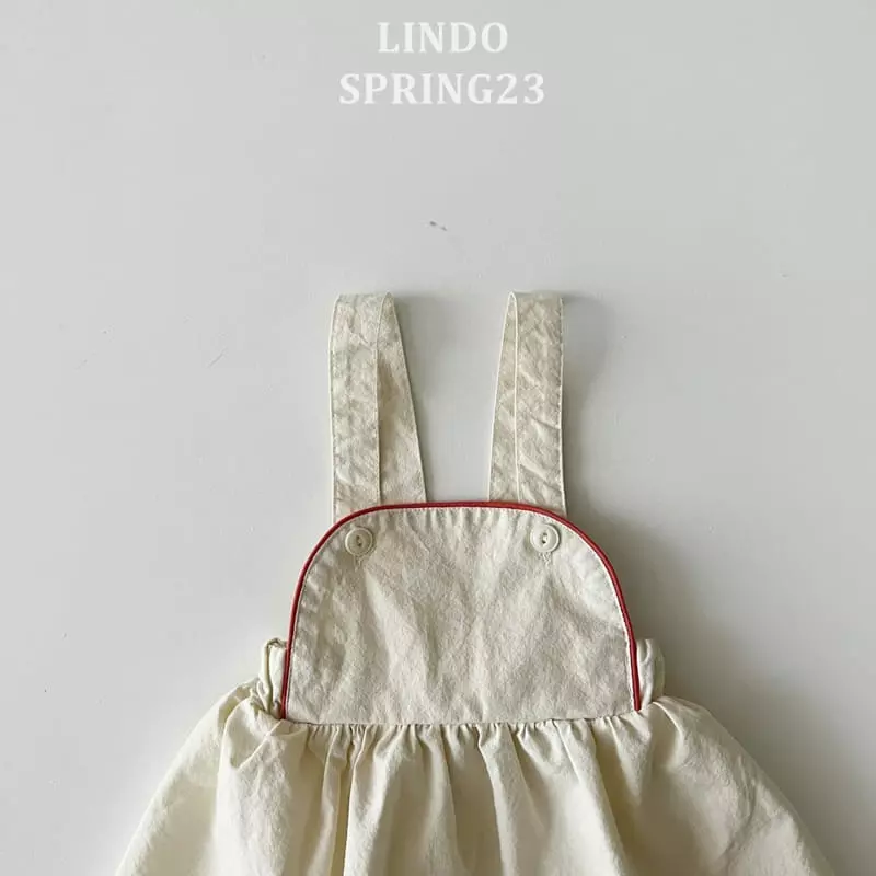 Lindo - Korean Children Fashion - #prettylittlegirls - Line Dungarees One-piece