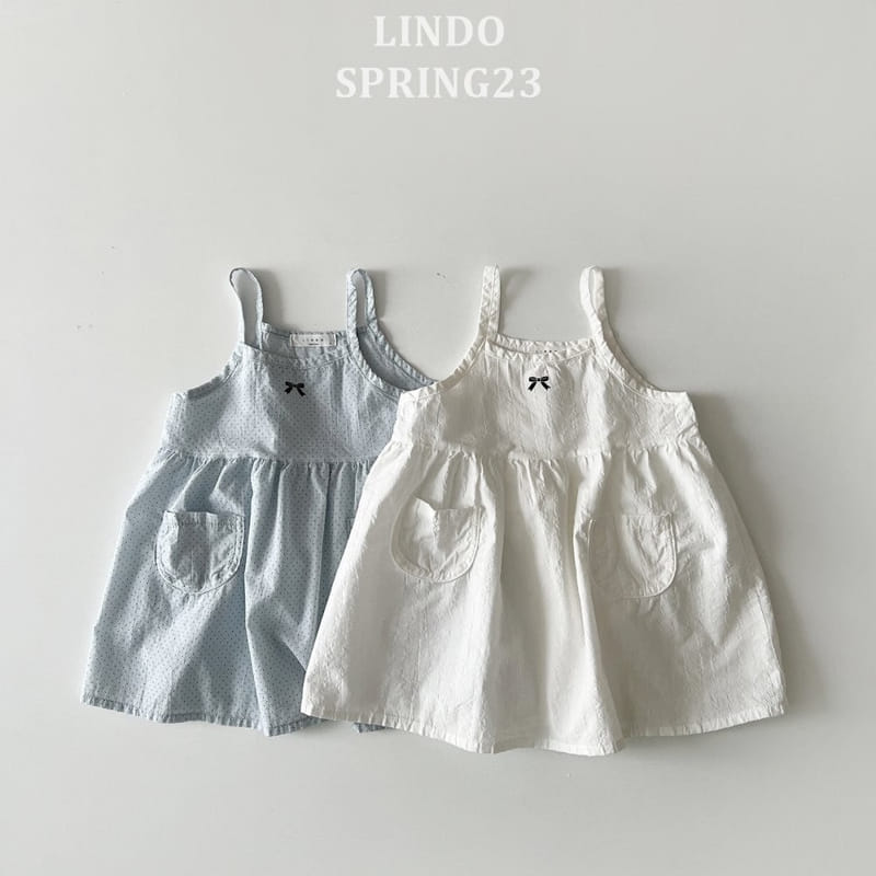 Lindo - Korean Children Fashion - #stylishchildhood - Ribbon String One-piece - 5