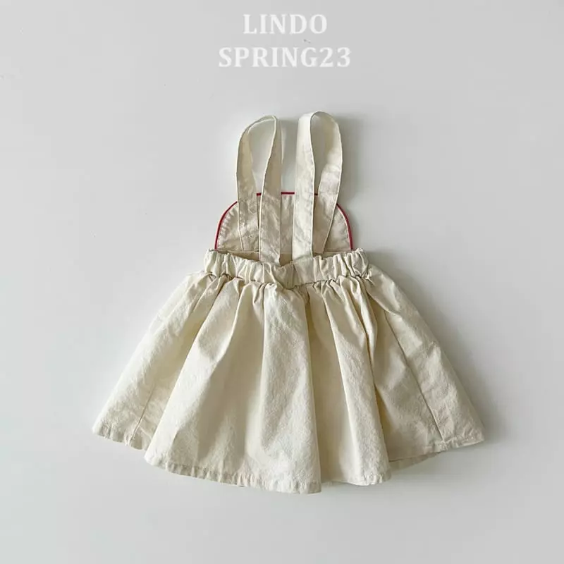 Lindo - Korean Children Fashion - #todddlerfashion - Line Dungarees One-piece - 2