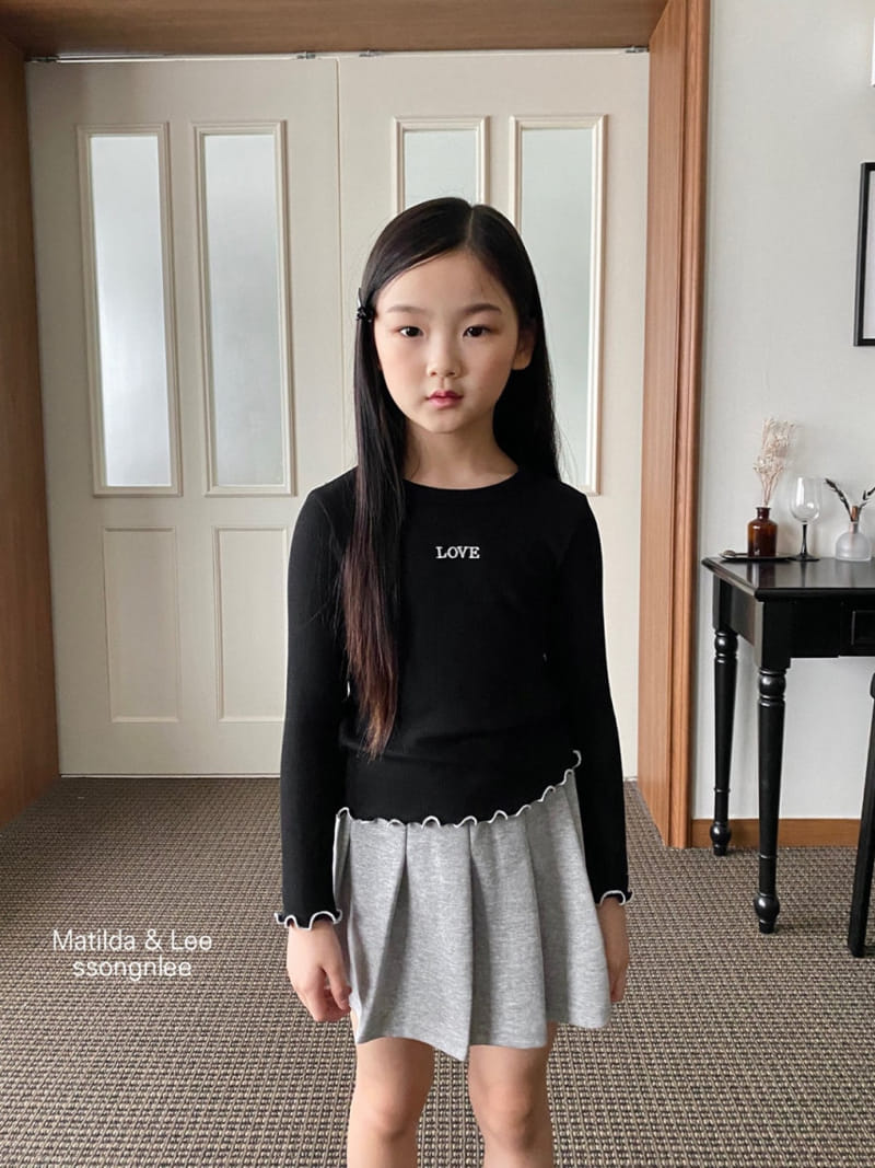 Matilda & Lee - Korean Children Fashion - #kidzfashiontrend - Love Rib Tee - 4