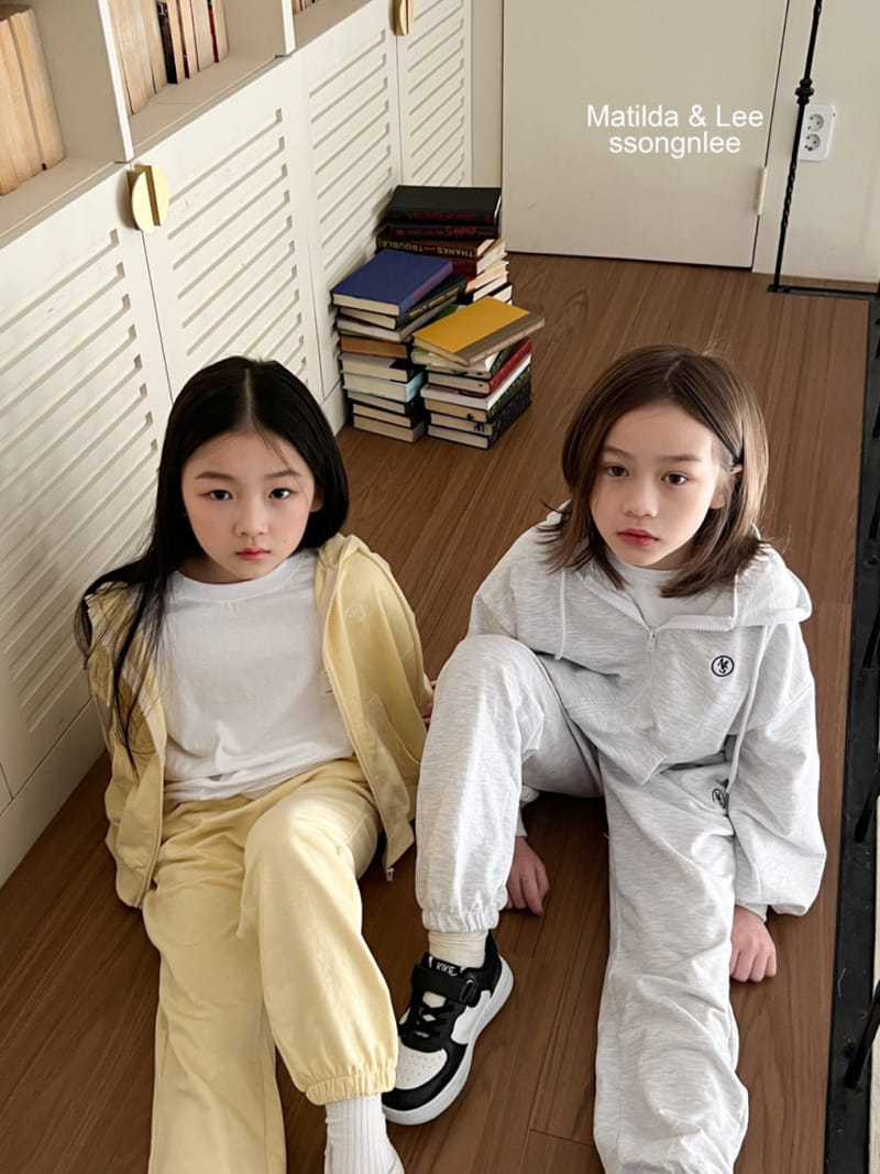 Matilda & Lee - Korean Children Fashion - #Kfashion4kids - MS Hoody Zip-up Set - 2