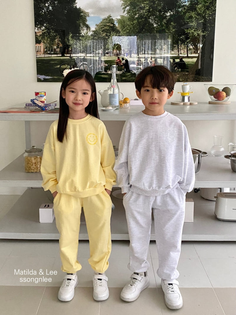 Matilda & Lee - Korean Children Fashion - #childofig - Candy Smile Top Bottom Set - 3