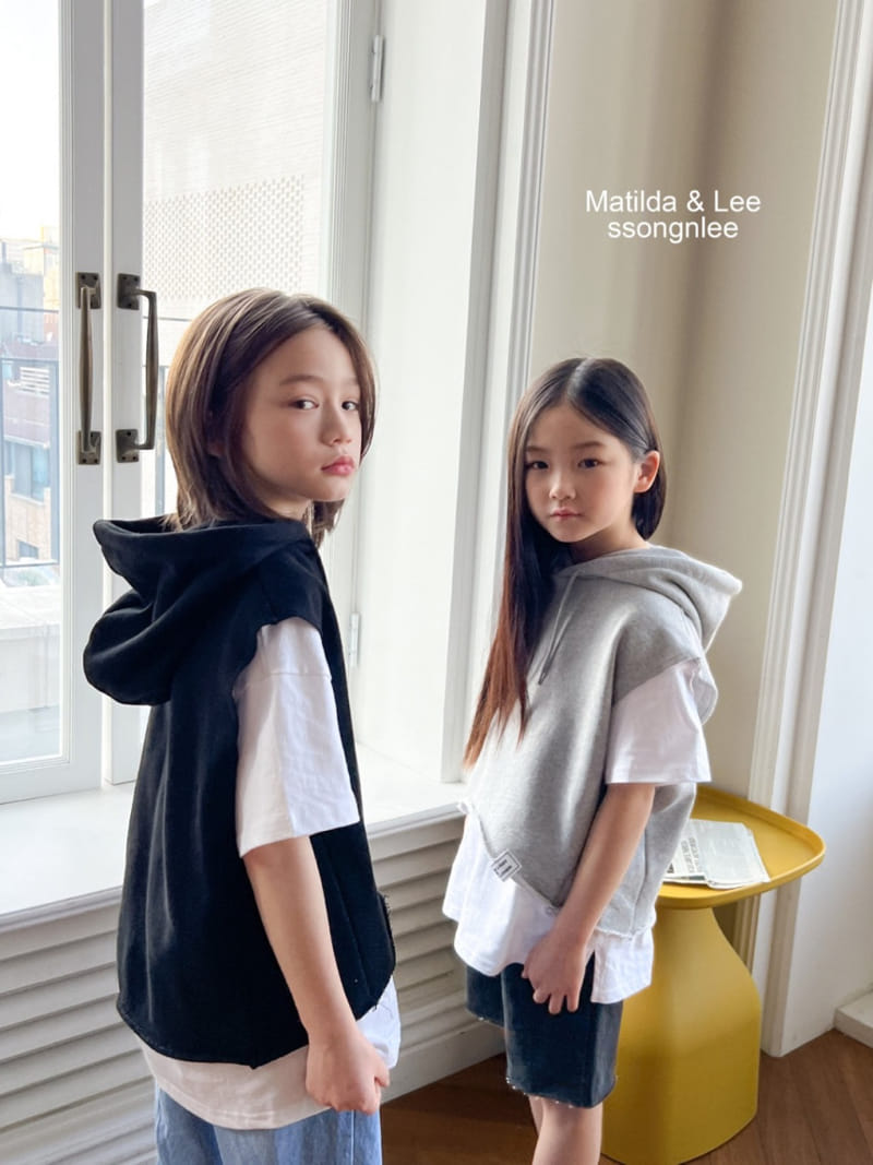 Matilda & Lee - Korean Children Fashion - #childofig - Hoody Label Vest - 6