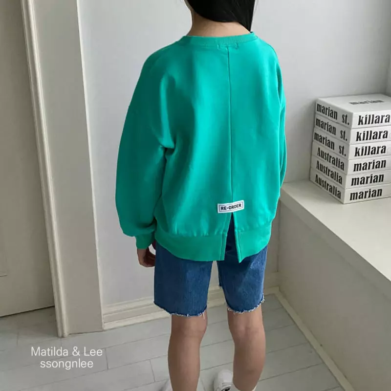 Matilda & Lee - Korean Children Fashion - #childofig - Back Slit Sweatshirt - 12