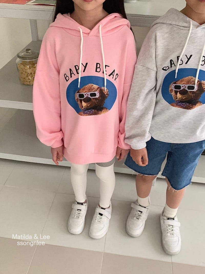 Matilda & Lee - Korean Children Fashion - #designkidswear - Baby Bear Hoody Tee - 6