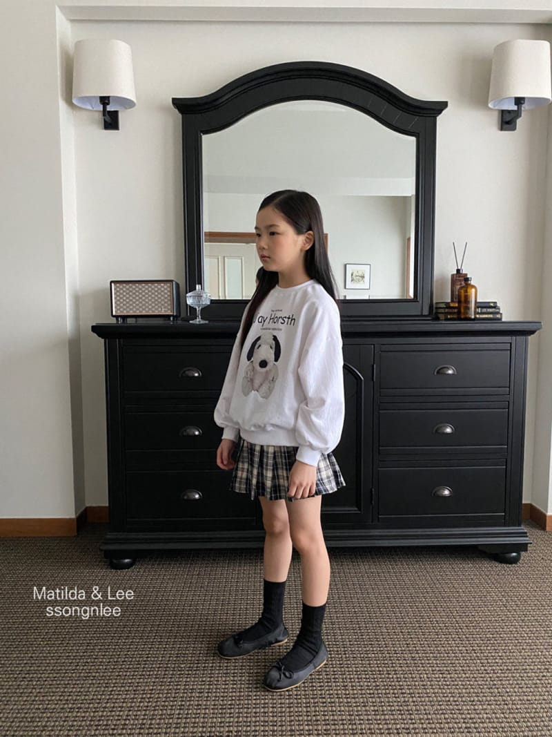 Matilda & Lee - Korean Children Fashion - #designkidswear - Check Wrinkle Skirt - 6