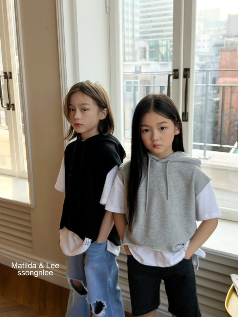 Matilda & Lee - Korean Children Fashion - #designkidswear - Hoody Label Vest - 8