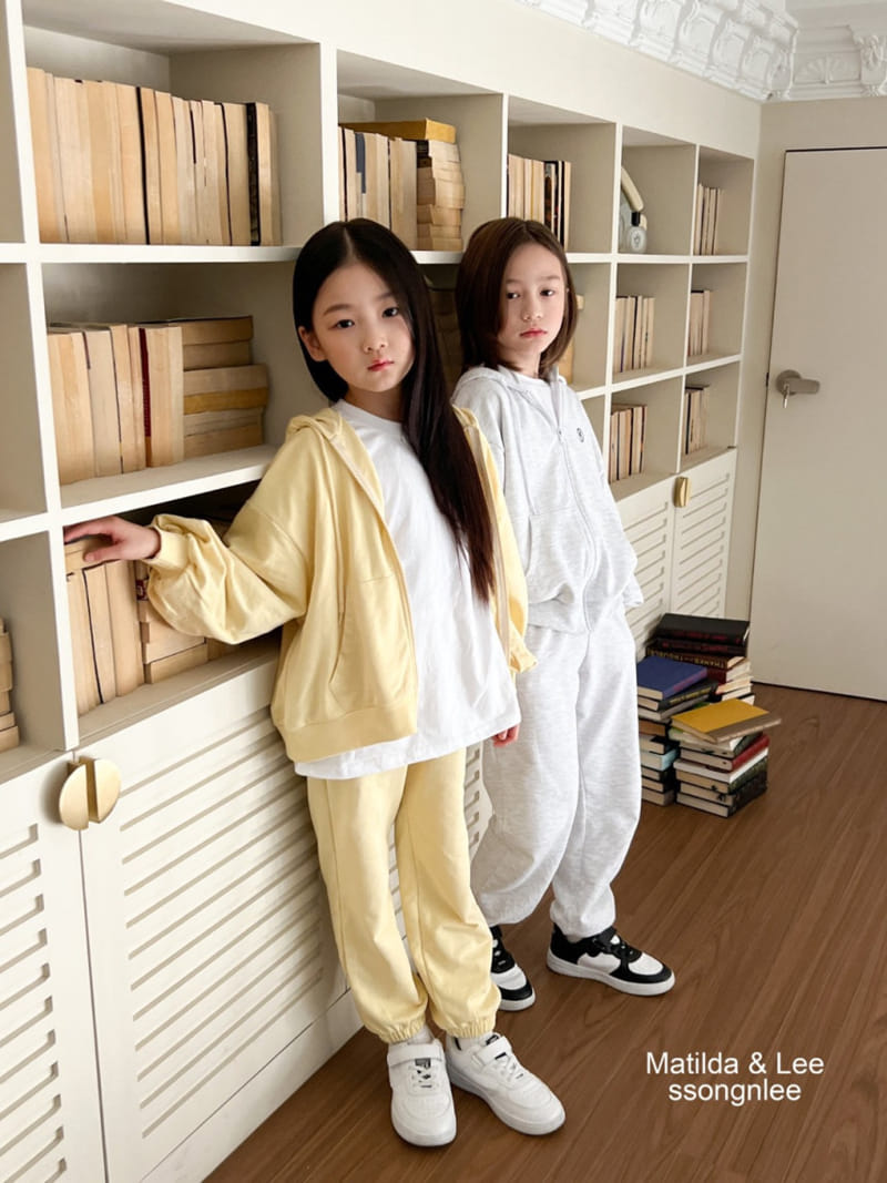 Matilda & Lee - Korean Children Fashion - #designkidswear - MS Hoody Zip-up Set - 12