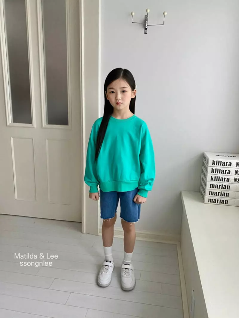 Matilda & Lee - Korean Children Fashion - #discoveringself - Back Slit Sweatshirt - 2