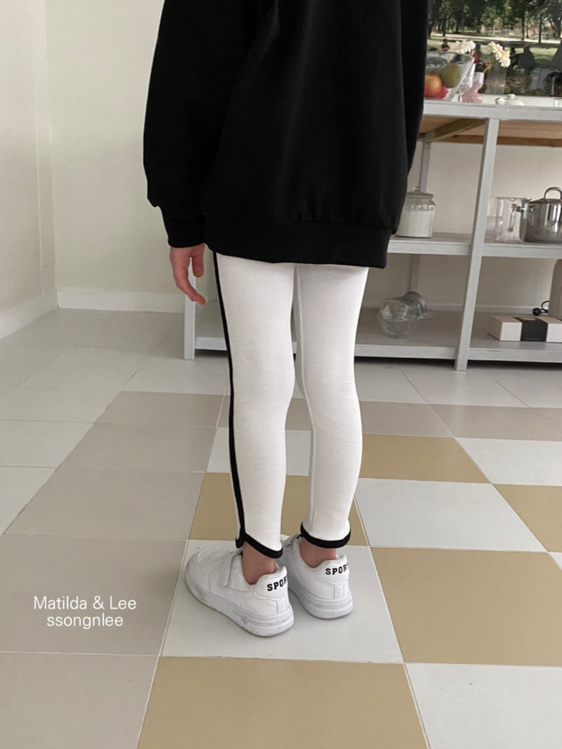 Matilda & Lee - Korean Children Fashion - #fashionkids - Piping Leggings - 11