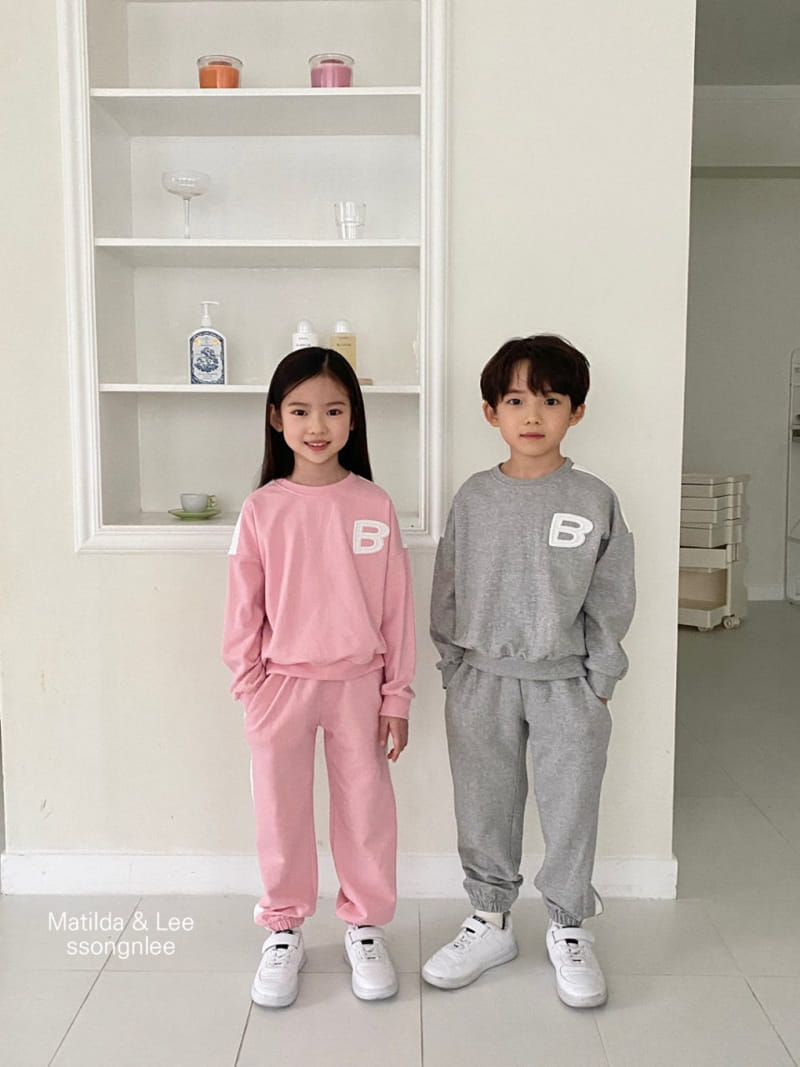 Matilda & Lee - Korean Children Fashion - #fashionkids - B Training Top Bottom Set - 4