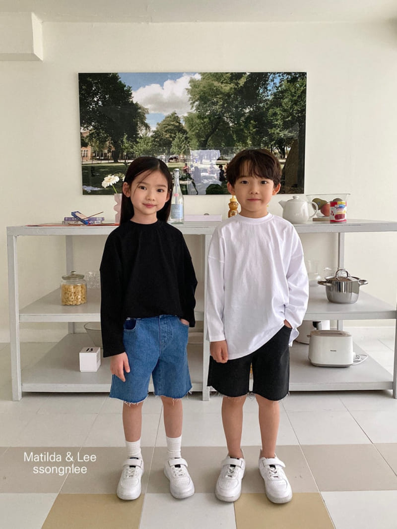 Matilda & Lee - Korean Children Fashion - #kidsshorts - Lettering Label Tee - 2