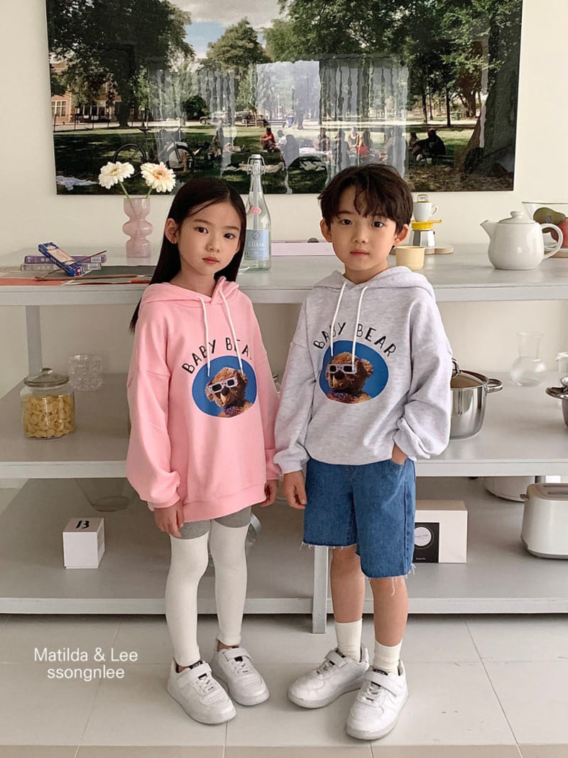 Matilda & Lee - Korean Children Fashion - #kidsstore - Baby Bear Hoody Tee - 10