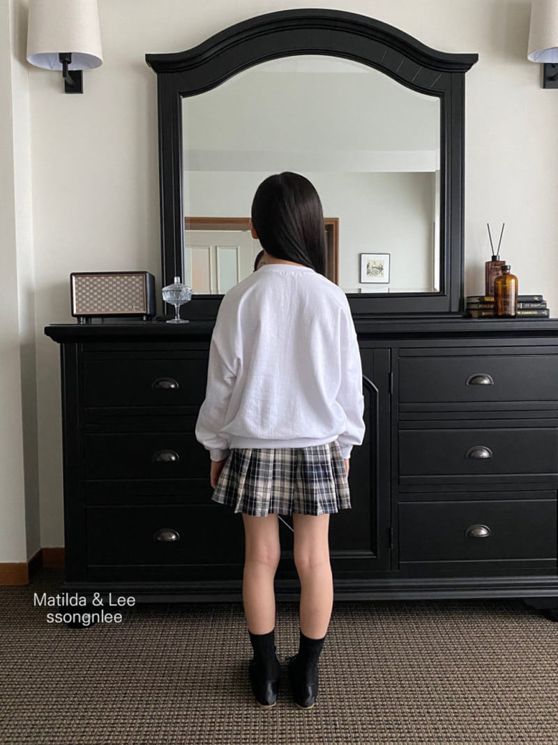 Matilda & Lee - Korean Children Fashion - #kidsstore - Check Wrinkle Skirt - 10