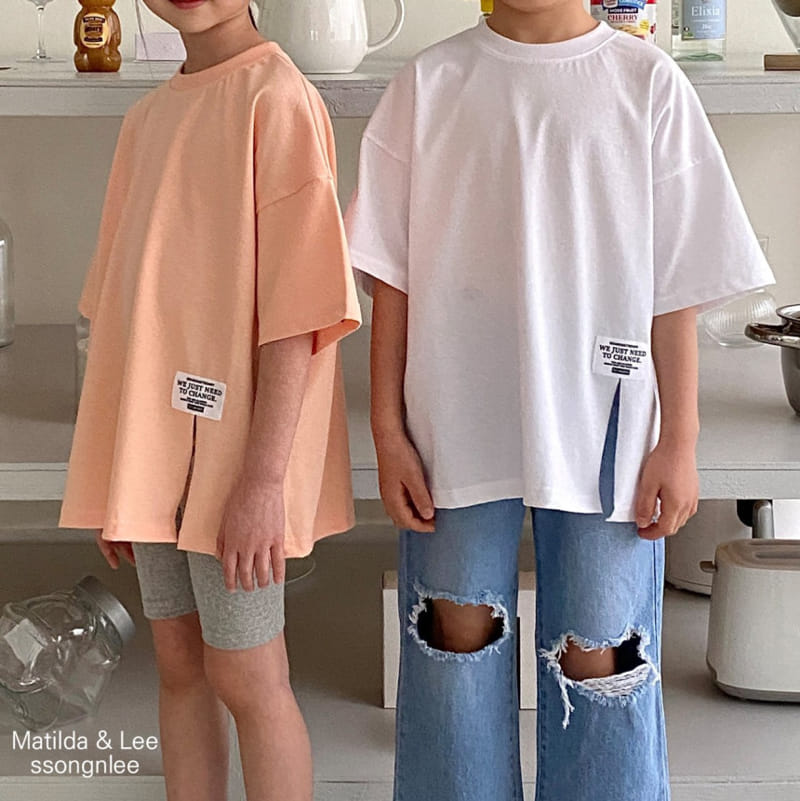 Matilda & Lee - Korean Children Fashion - #kidsstore - Change Label Slit Tee