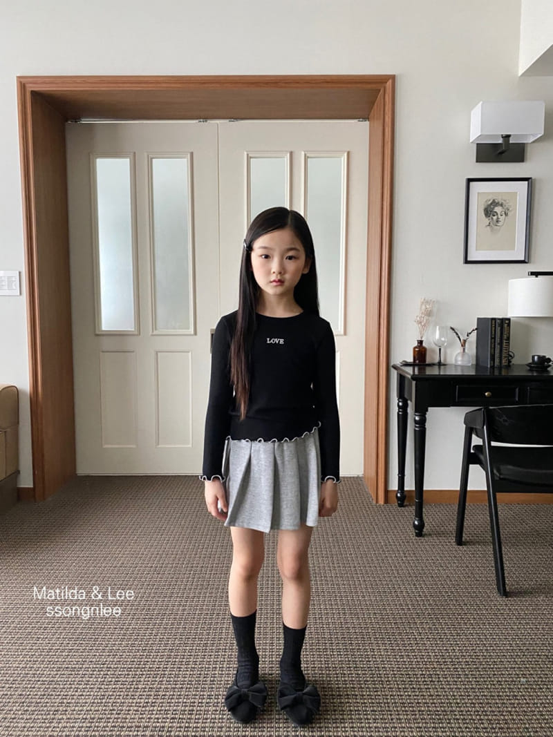 Matilda & Lee - Korean Children Fashion - #kidzfashiontrend - Love Rib Tee - 3