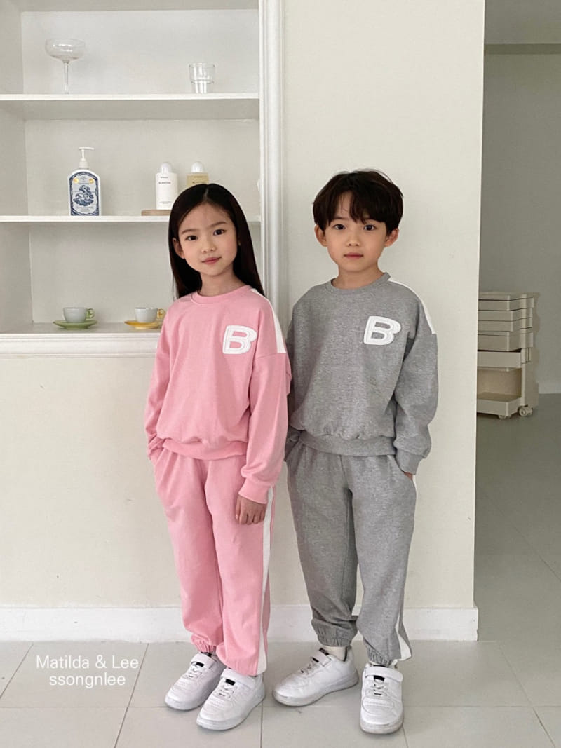 Matilda & Lee - Korean Children Fashion - #littlefashionista - B Training Top Bottom Set - 8