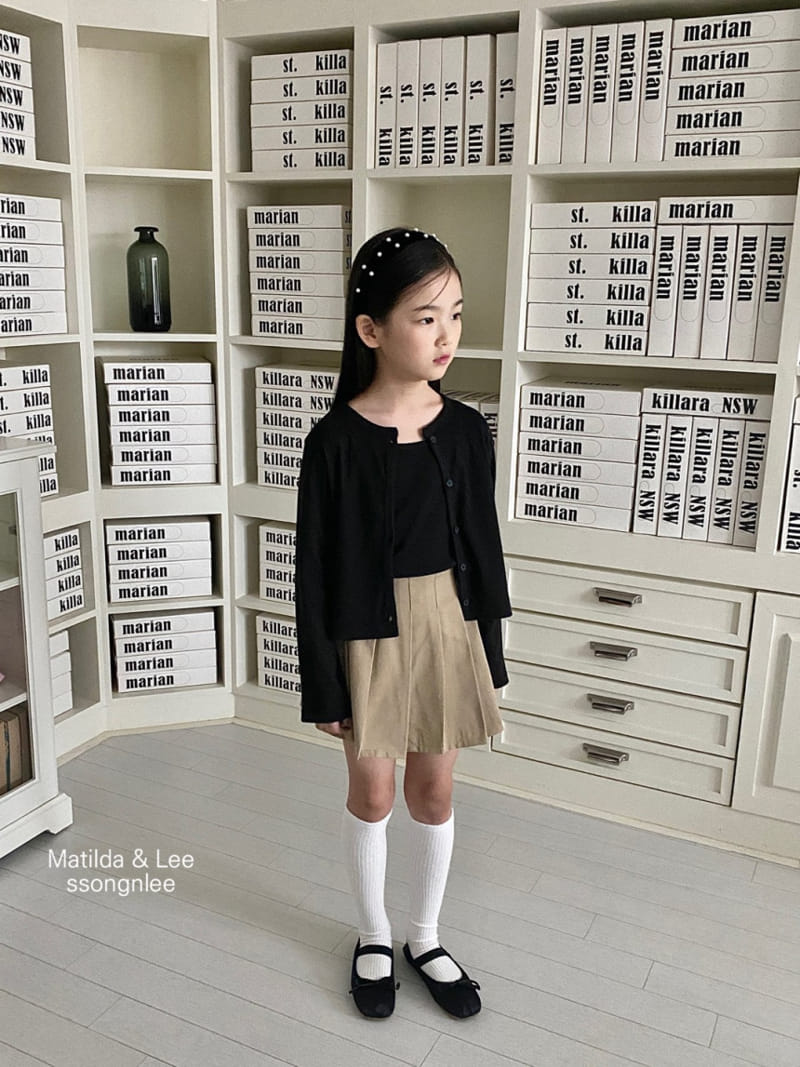 Matilda & Lee - Korean Children Fashion - #Kfashion4kids - Rib Sleeveless Cardigan Set - 4